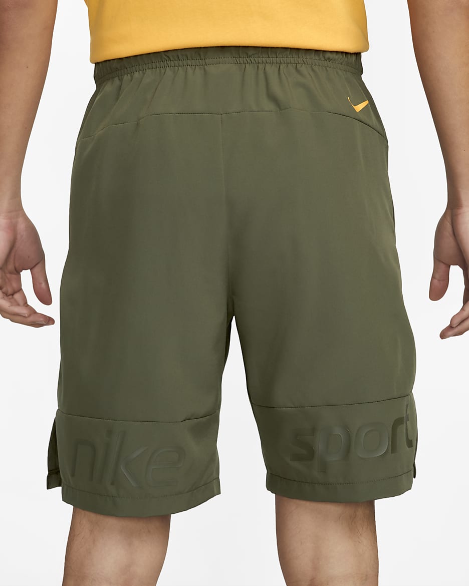 Khaki green nike shorts hotsell